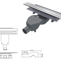 PH Design Smartline Trendy Duş Kanalı 90cm İnox